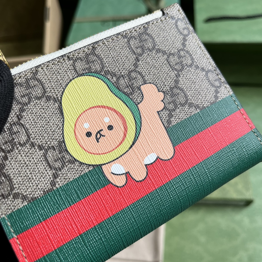 G*u*i animal print long wallet