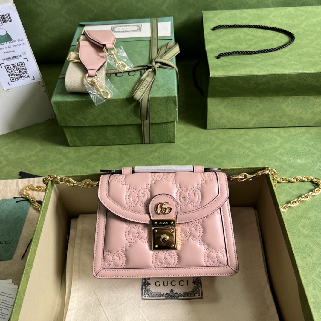 G*u*i gg matelassÉ small top handle bag