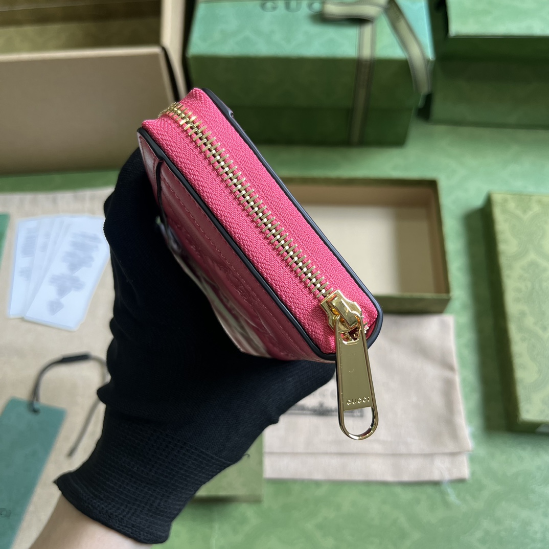G*u*i gg matelassÉ zip-around wallet