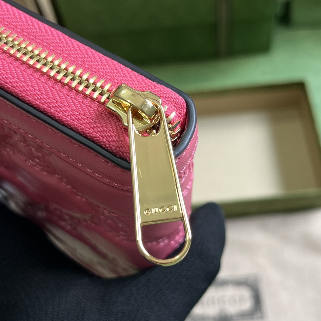 G*u*i gg matelassÉ zip-around wallet