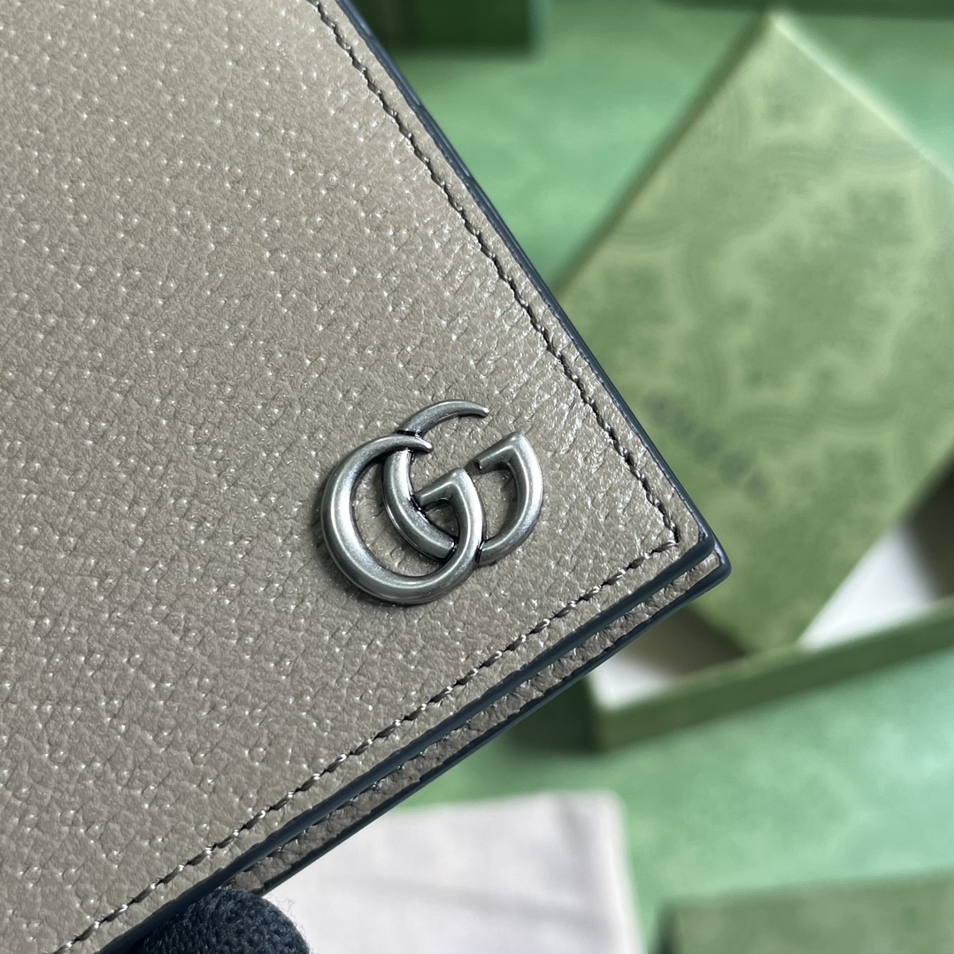 G*u*i gg marmont leather bi-fold wallet