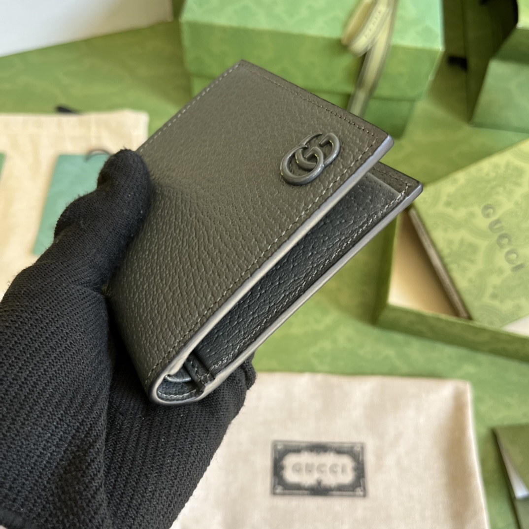G*u*i gg marmont leather bi-fold wallet