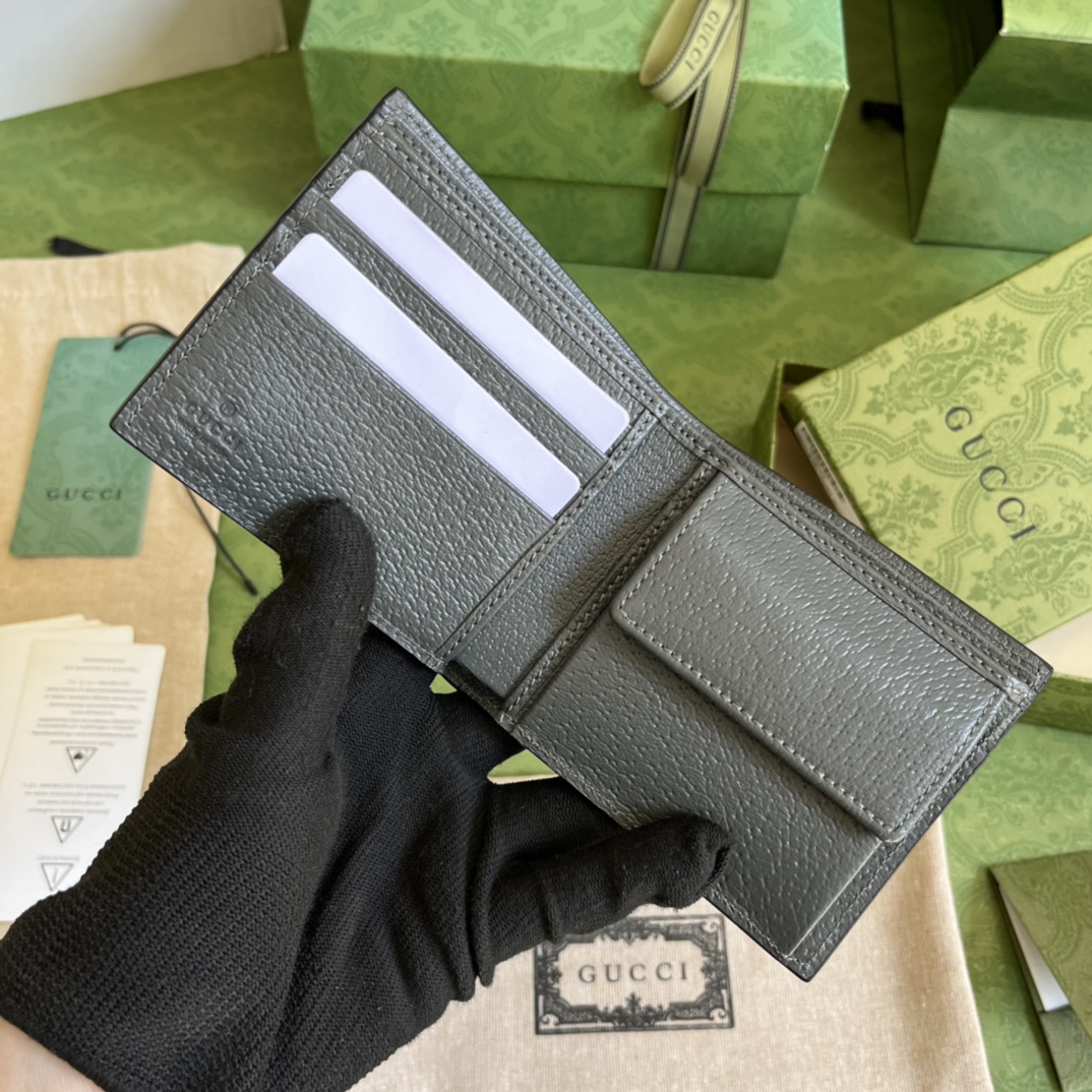 G*u*i gg marmont leather bi-fold wallet