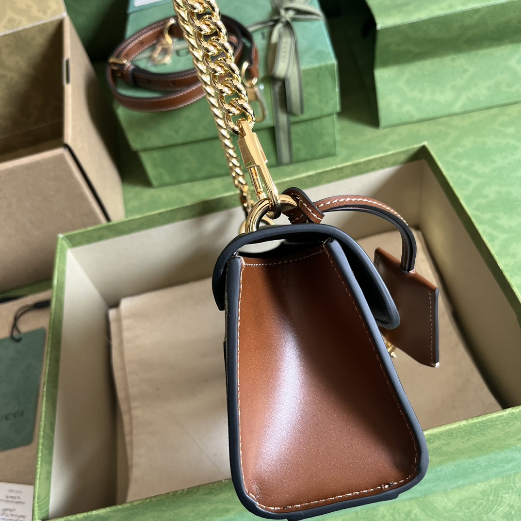 G*u*i padlock mini shoulder bag