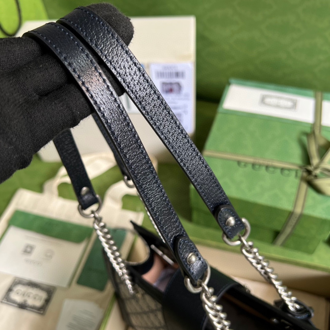 CUCCI PADLOCK SMALL GG SHOULDER BAG
