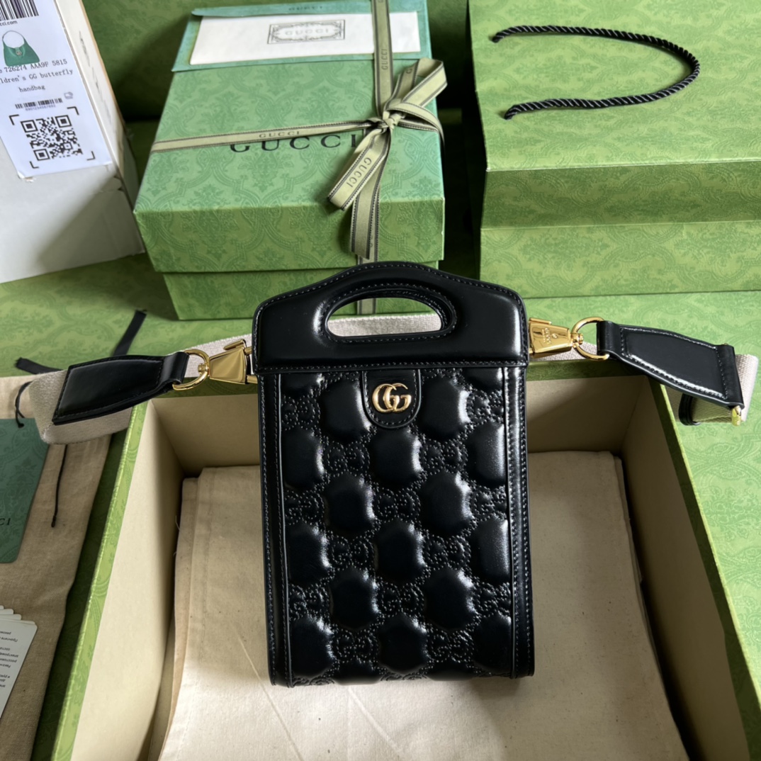 G*u*i gg matelassÉ top handle mini bag