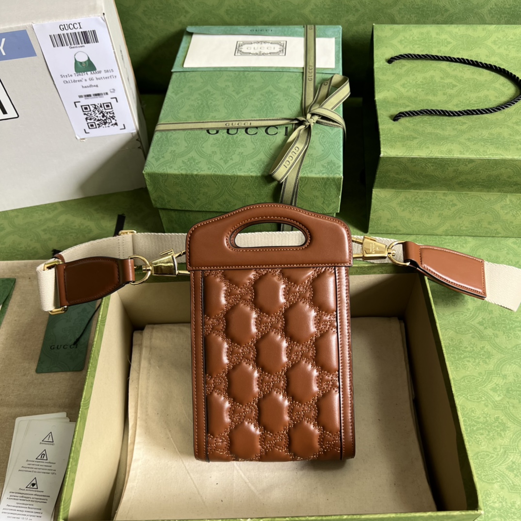 G*u*i gg matelassÉ top handle mini bag