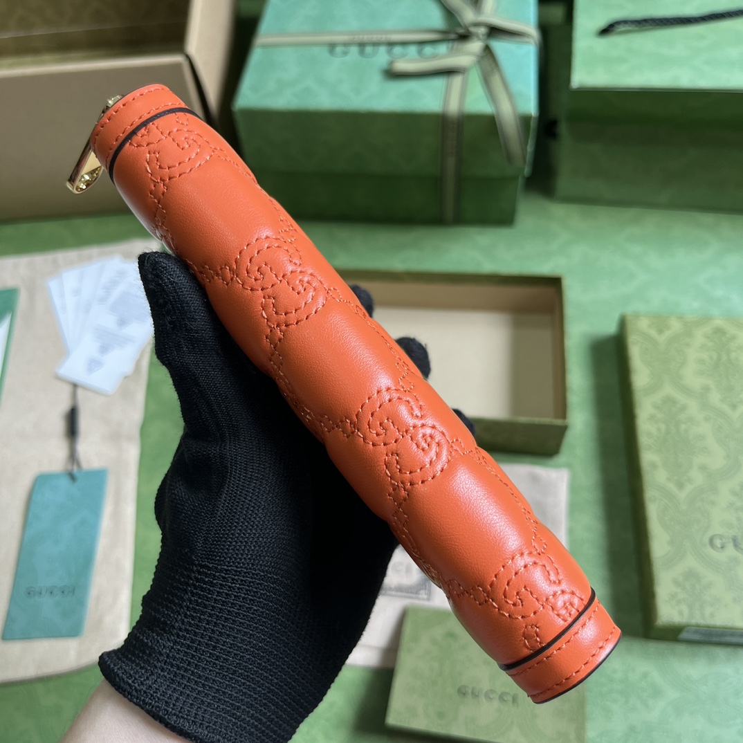 G*u*i gg matelassÉ zip-around wallet