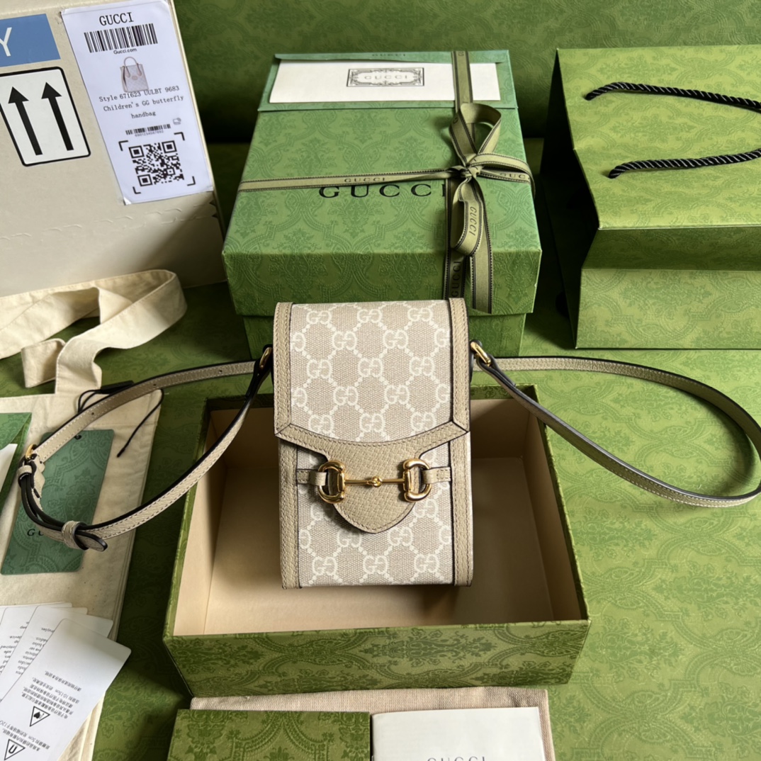 G*u*i G*u*i horsebit 1955 mini bag