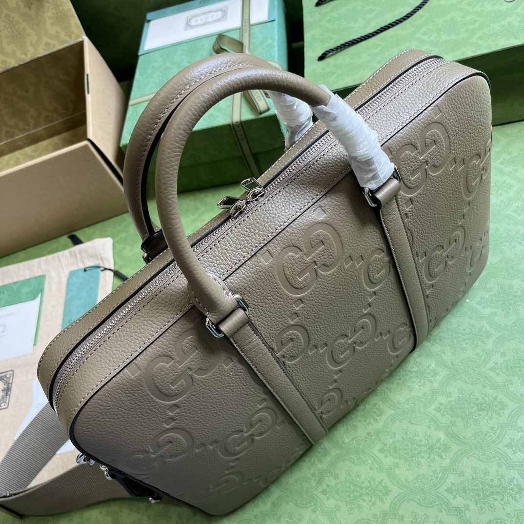 G*u*i gg embossed briefcase