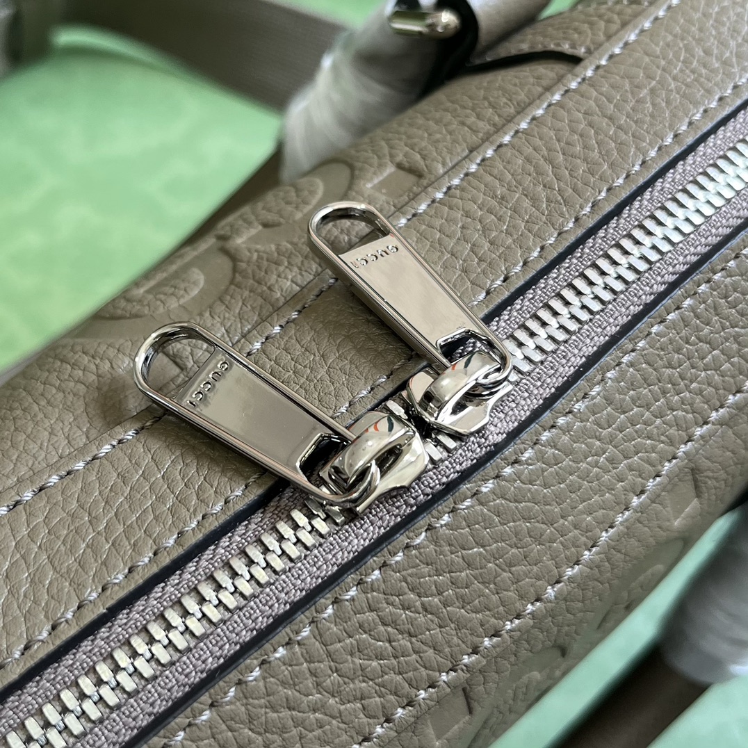 G*u*i gg embossed briefcase