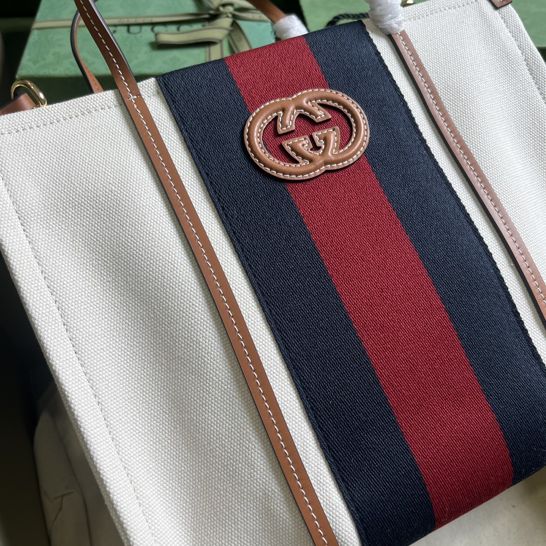 G*u*i small interlocking g tote bag