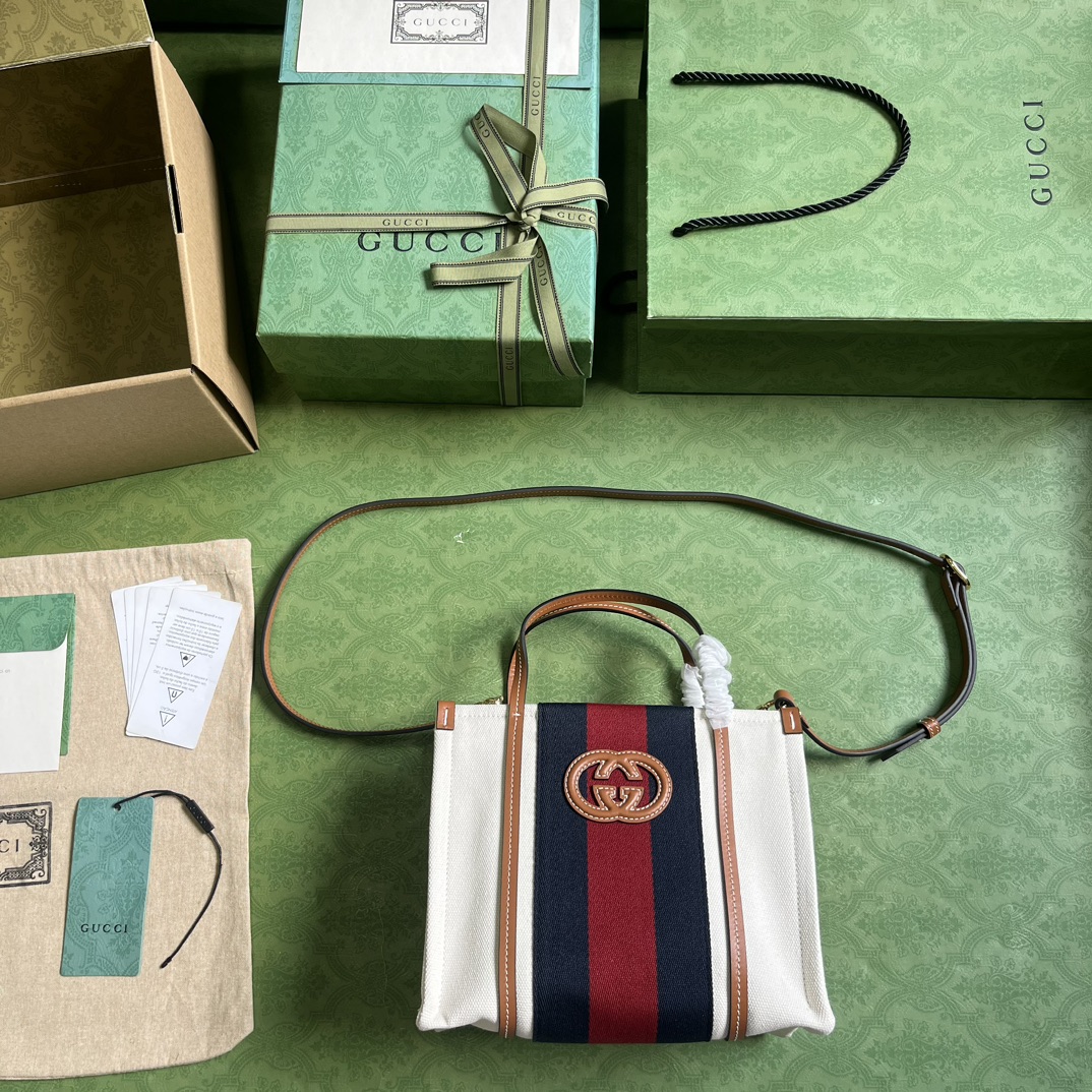 G*u*i mini interlocking g tote bag