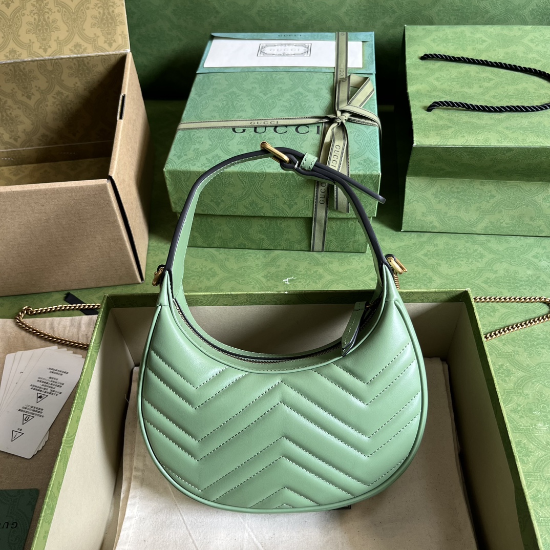 G*u*i marmont half-moon-shaped mini bag