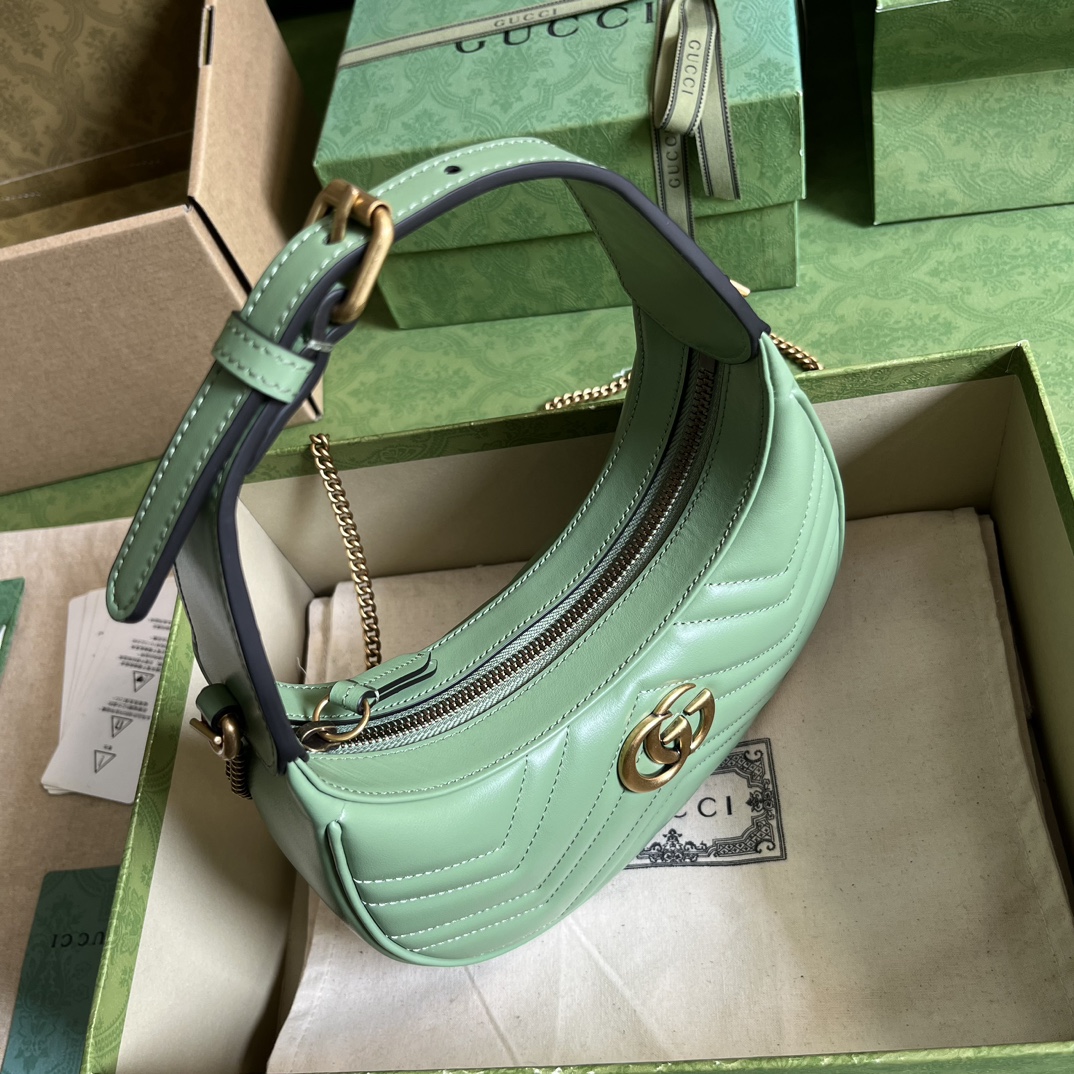 G*u*i marmont half-moon-shaped mini bag