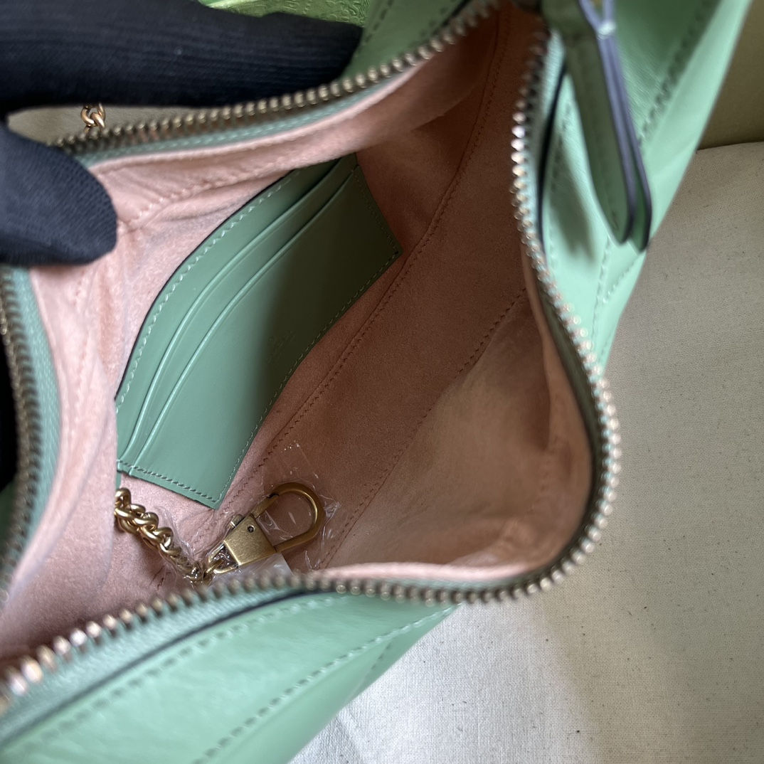G*u*i marmont half-moon-shaped mini bag