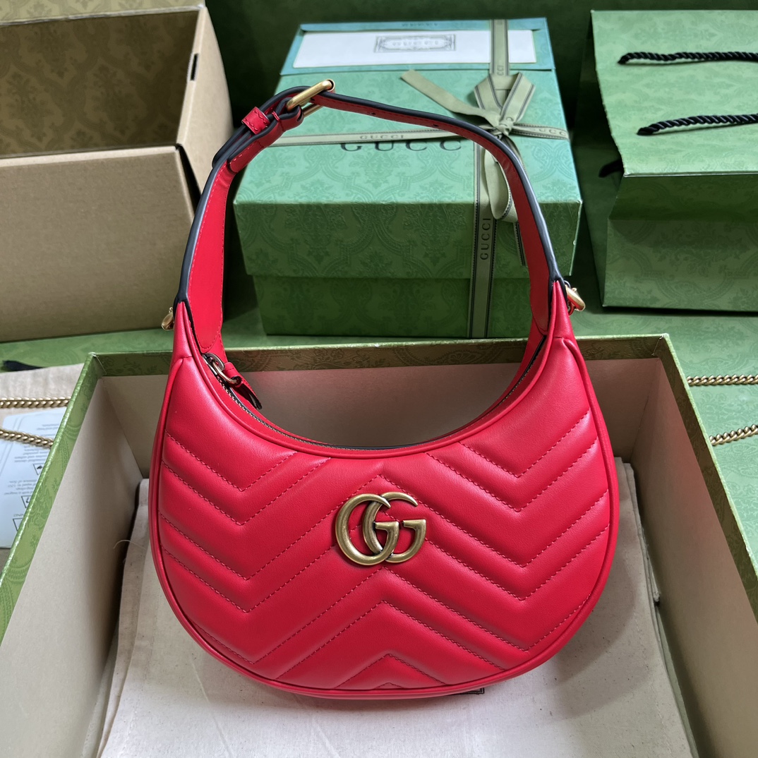 G*u*i marmont half-moon-shaped mini bag