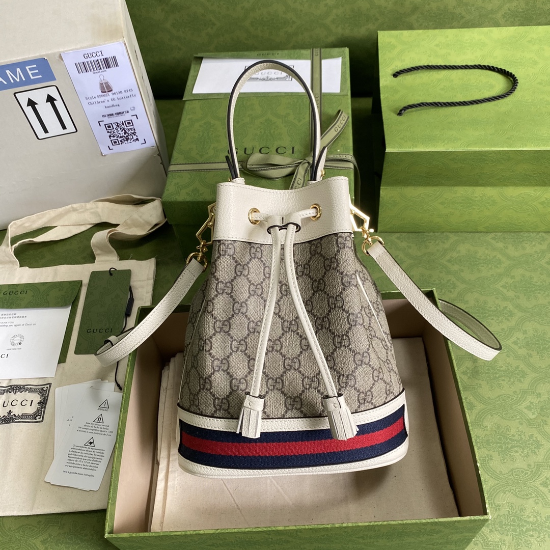 G*u*i ophidia gg small bucket bag