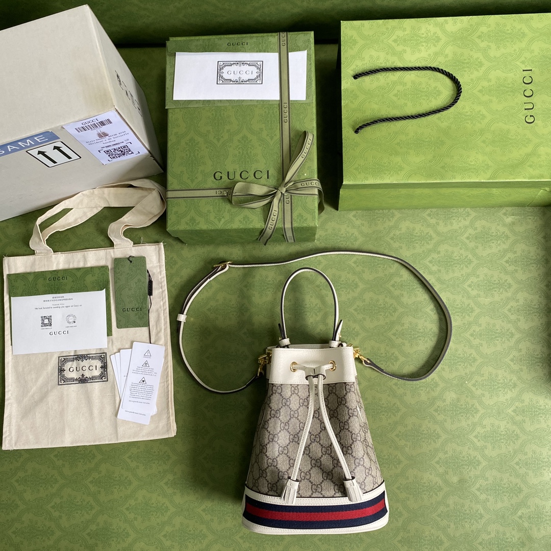 G*u*i ophidia gg small bucket bag