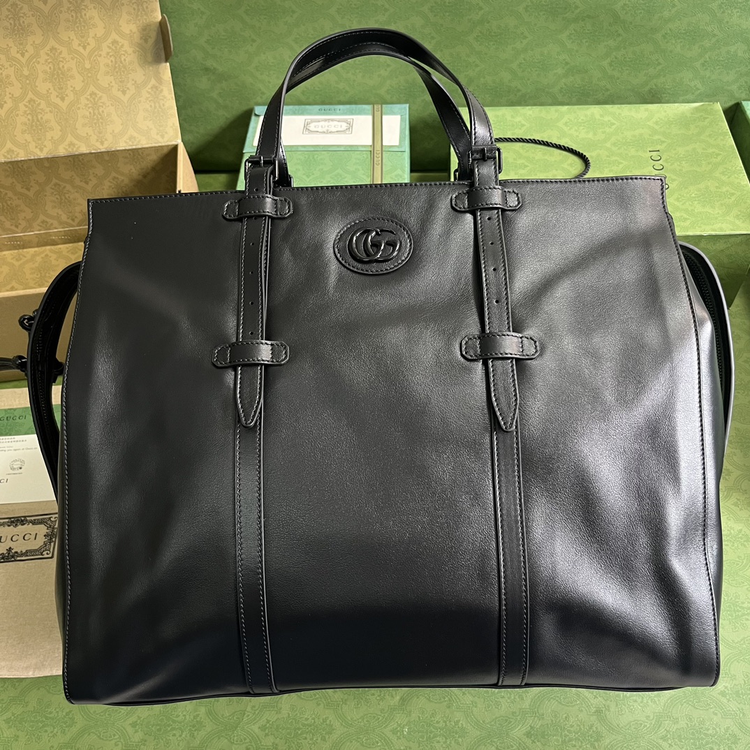 G*u*i large tote bag with tonal double g