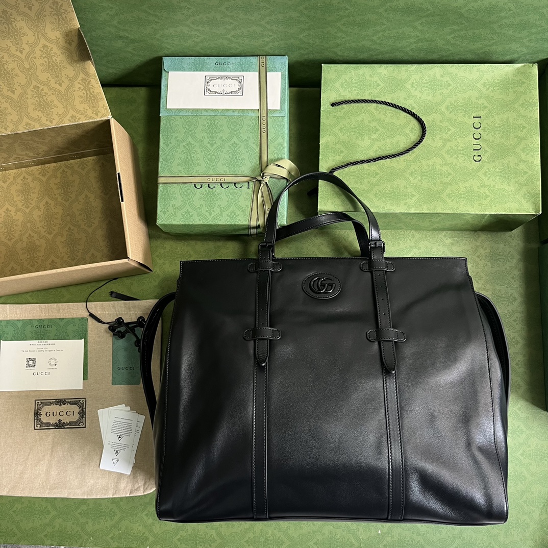 G*u*i large tote bag with tonal double g