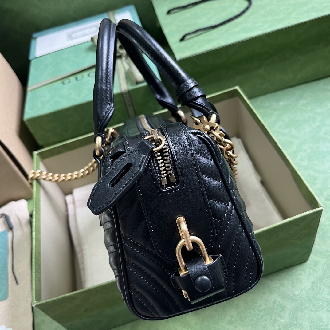 G*u*i gg marmont small top handle bag