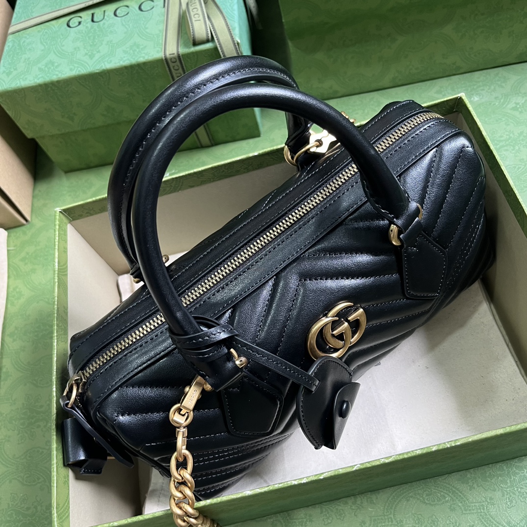 G*u*i gg marmont small top handle bag