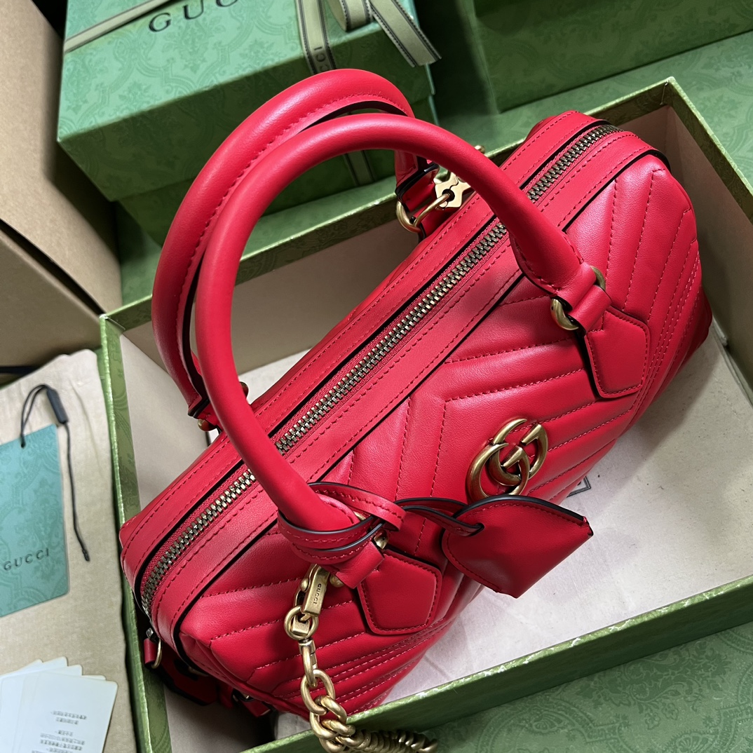 G*u*i gg marmont small top handle bag