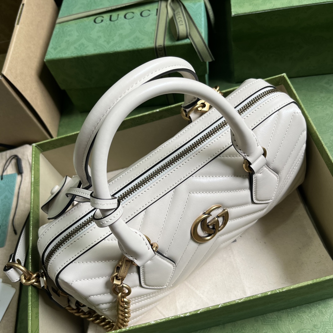 G*u*i gg marmont small top handle bag