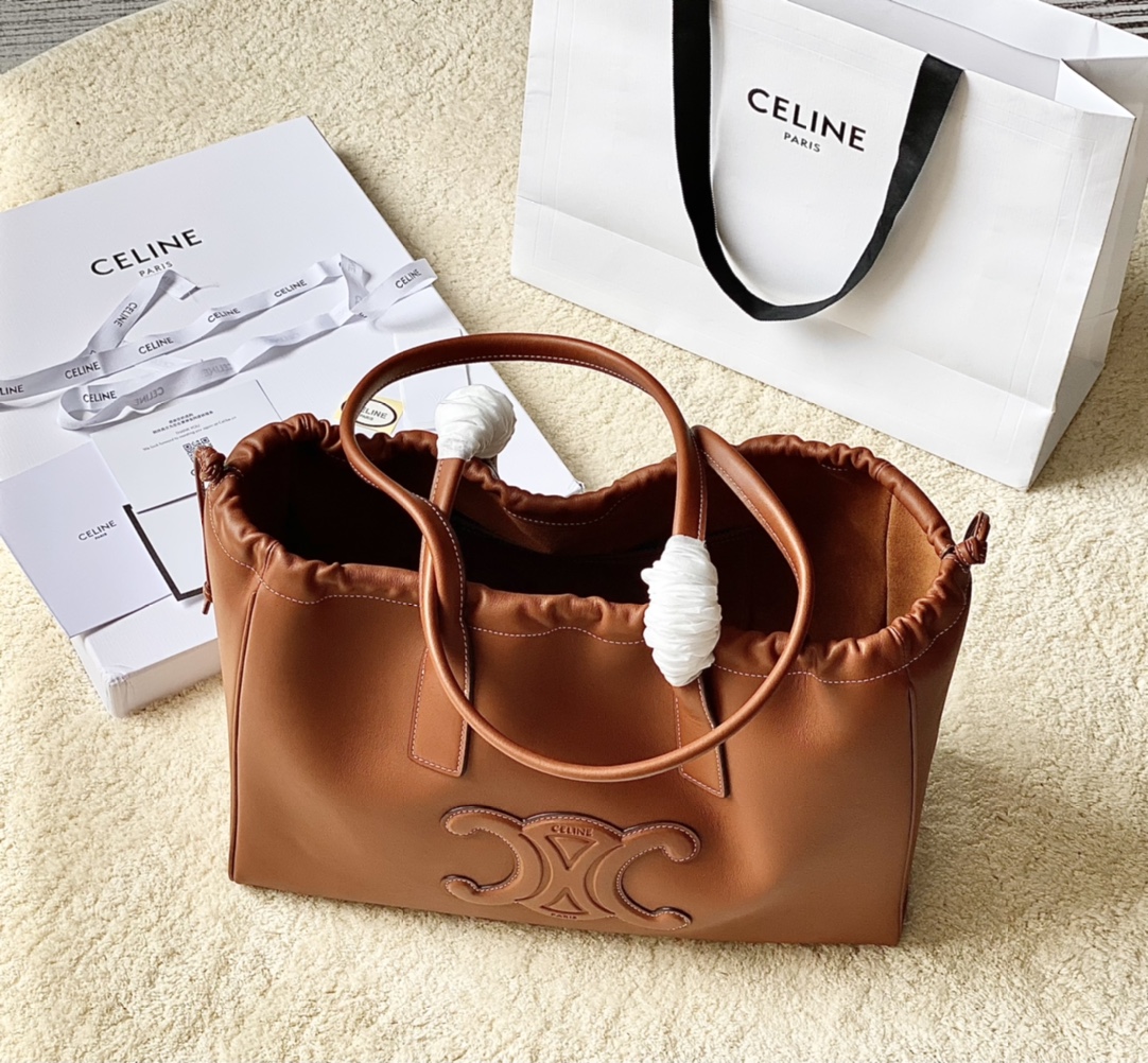 Ce**e Ce**e cabas drawstring cuir