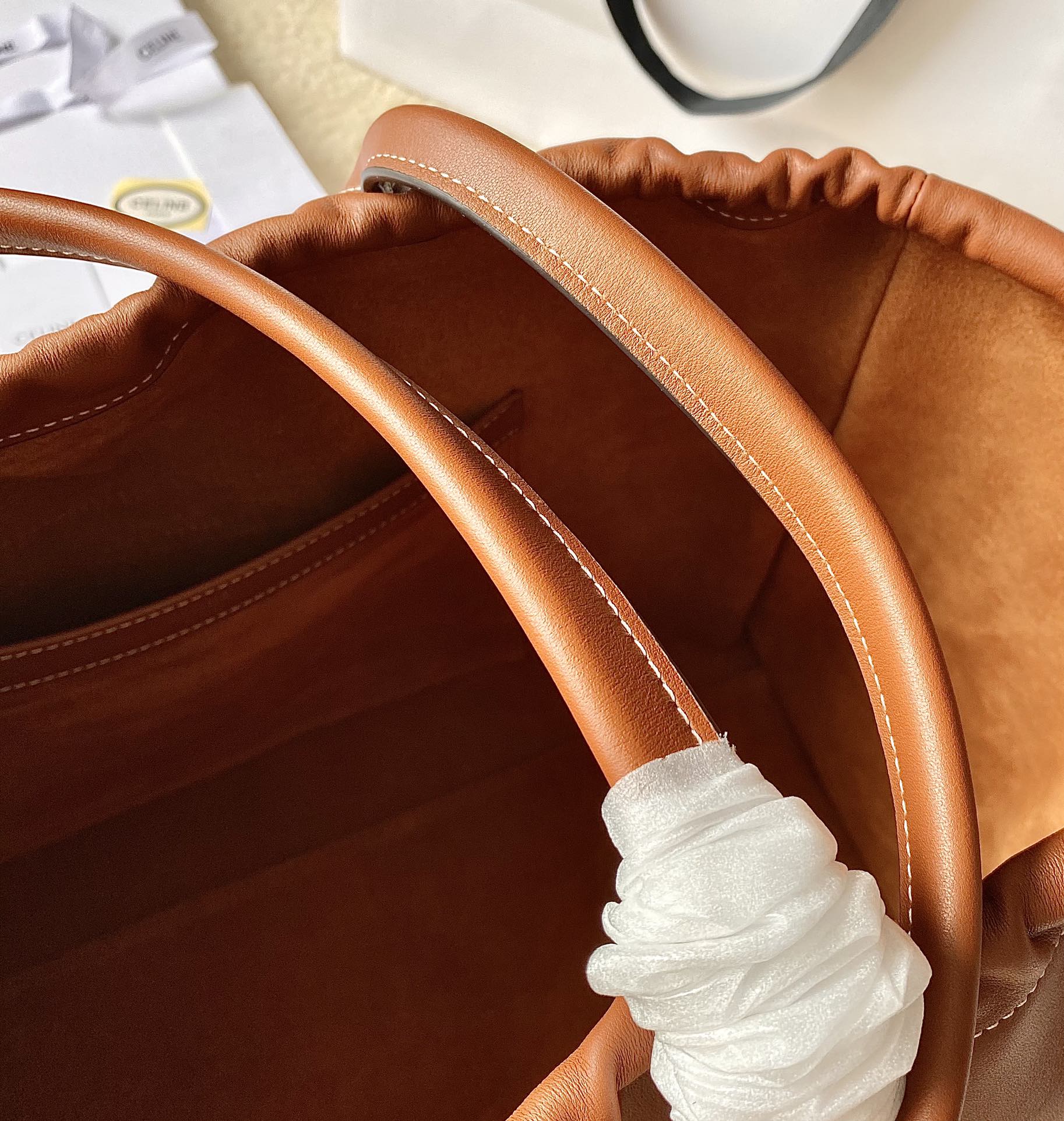 Ce**e Ce**e cabas drawstring cuir