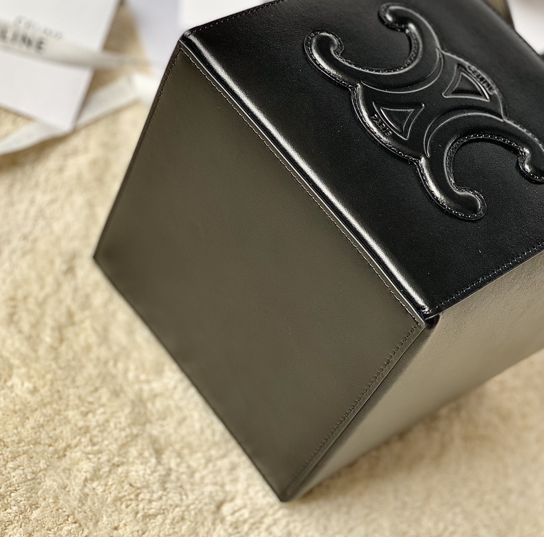 Ce**e cuir triomphe cube bag