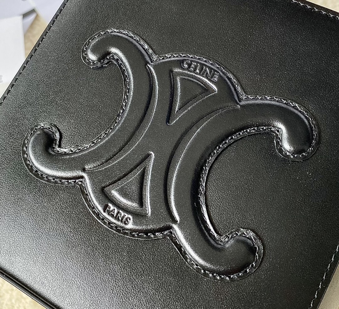 Ce**e cuir triomphe cube bag