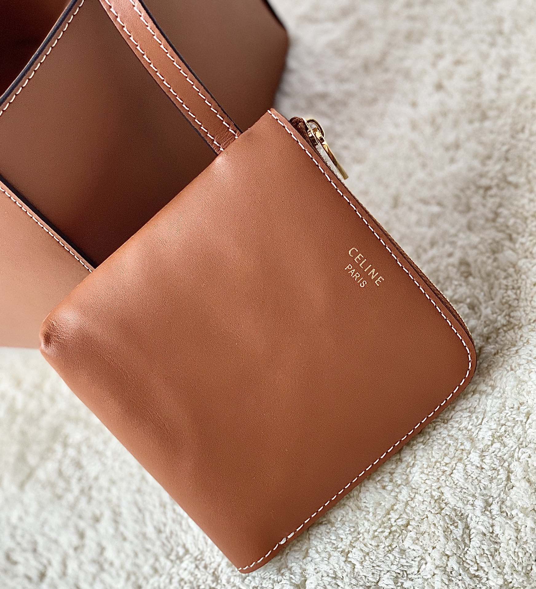 Ce**e cuir triomphe cube bag