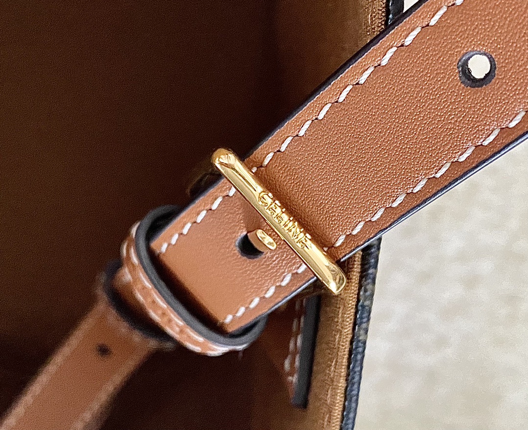 Ce**e bucket cuir triomphe bag