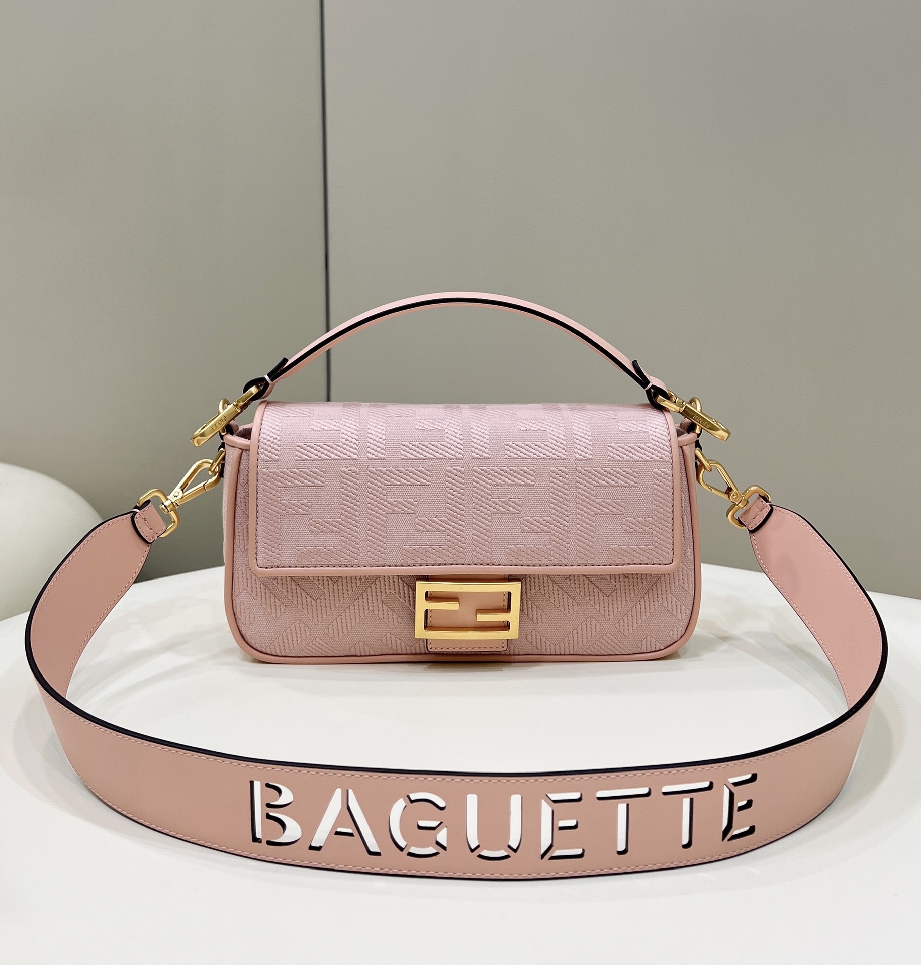 F**di baguette ff canvas bag