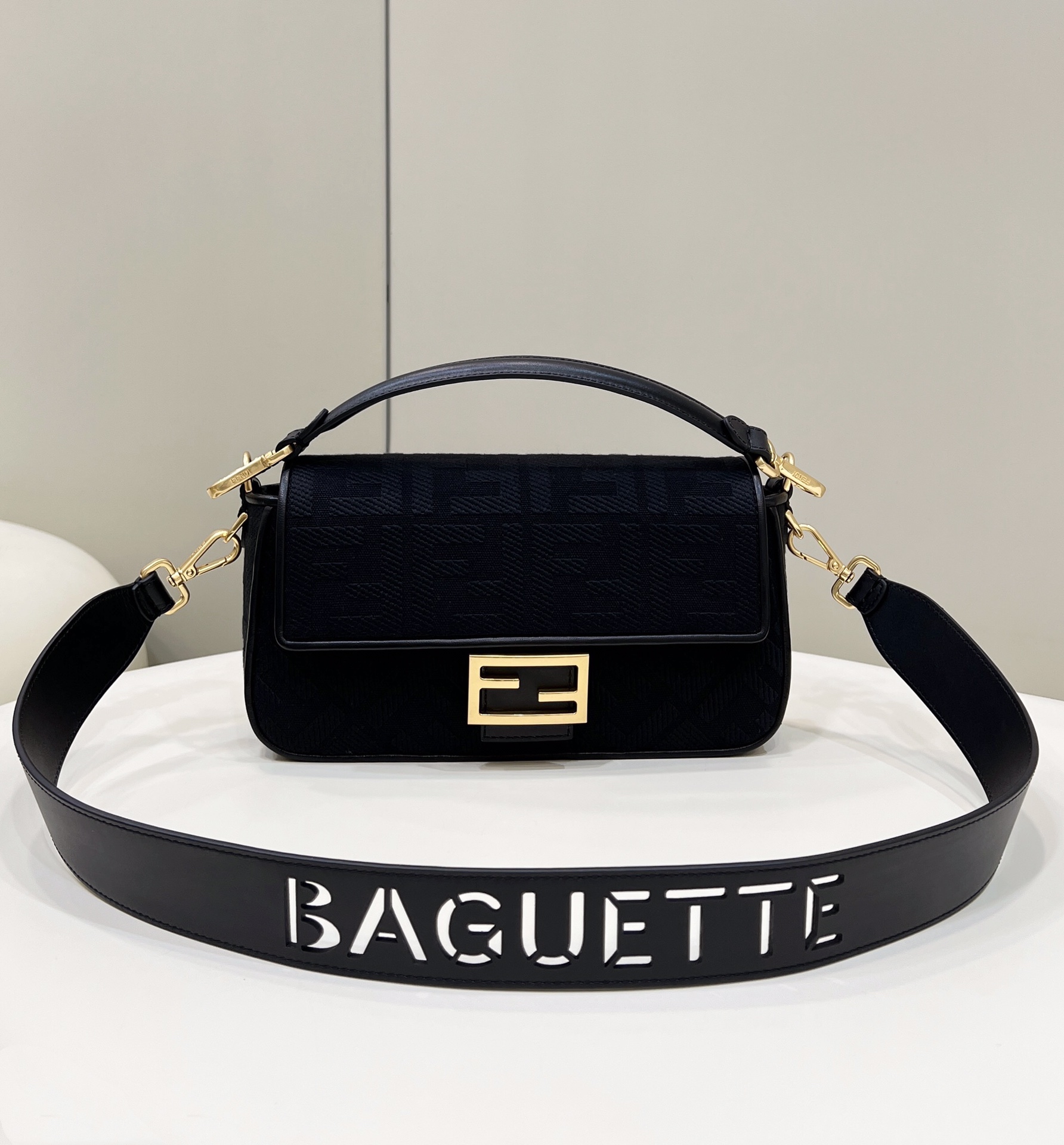 F**di baguette ff canvas bag