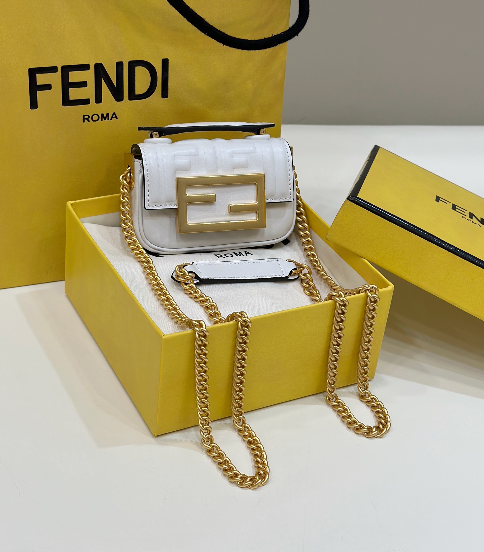 F**di nano  baguette mini bag