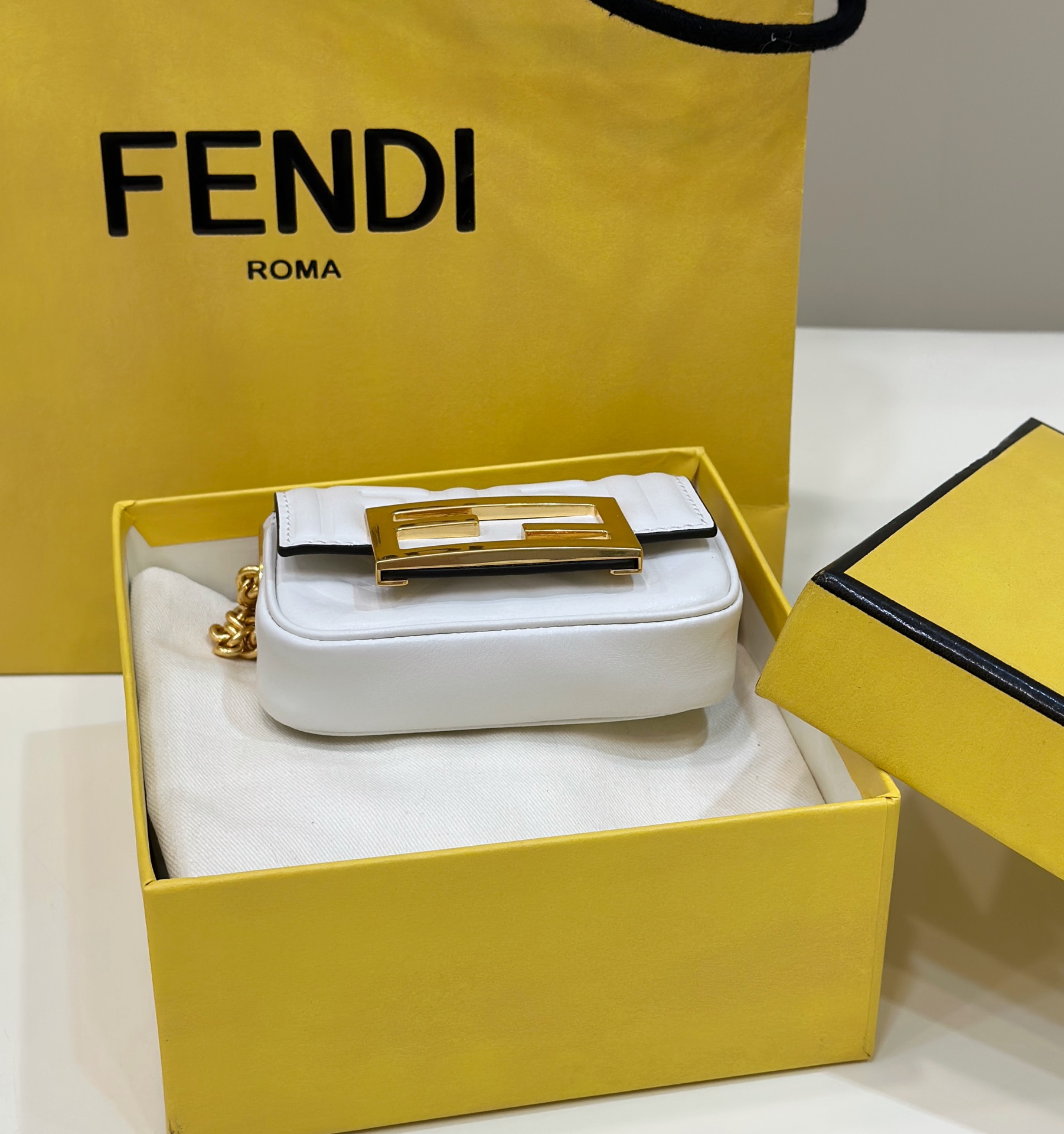 F**di nano  baguette mini bag