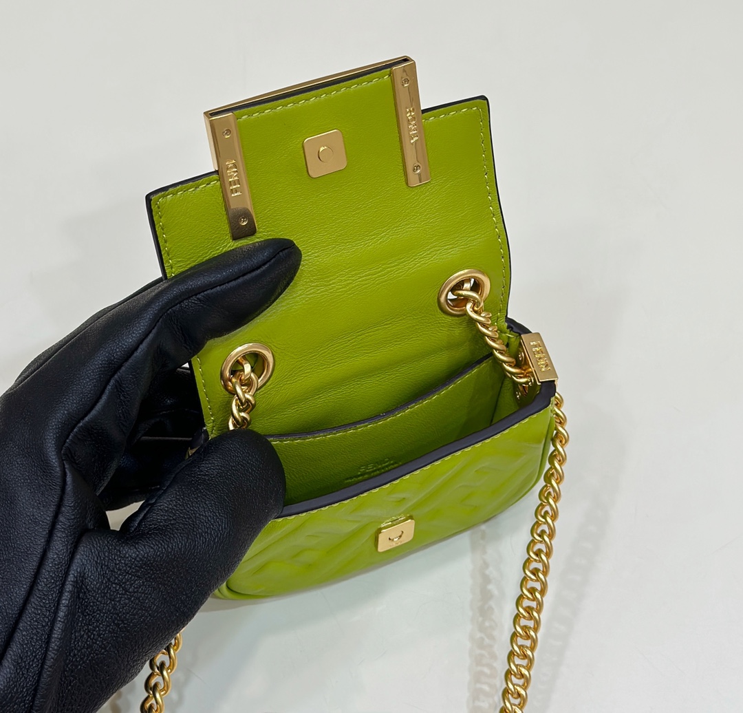 F**di nano baguette mini bag