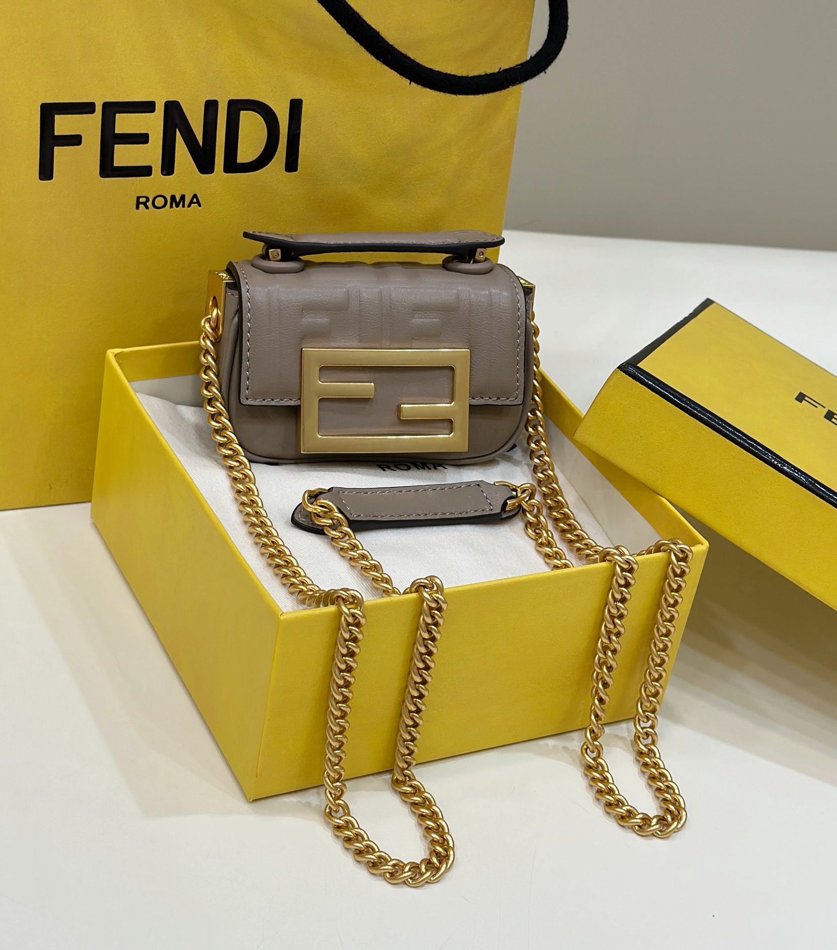 F**di nano  baguette mini bag
