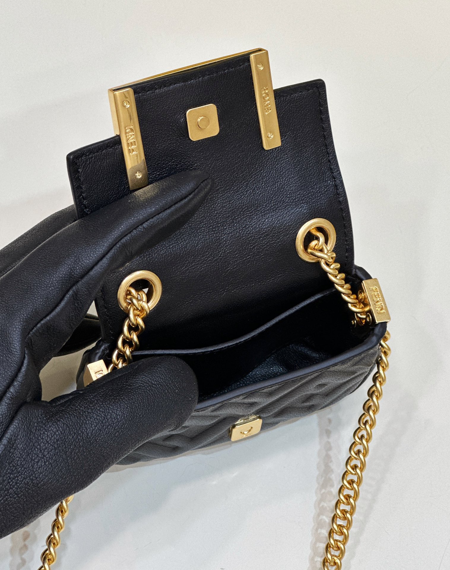 F**di nano  baguette mini bag