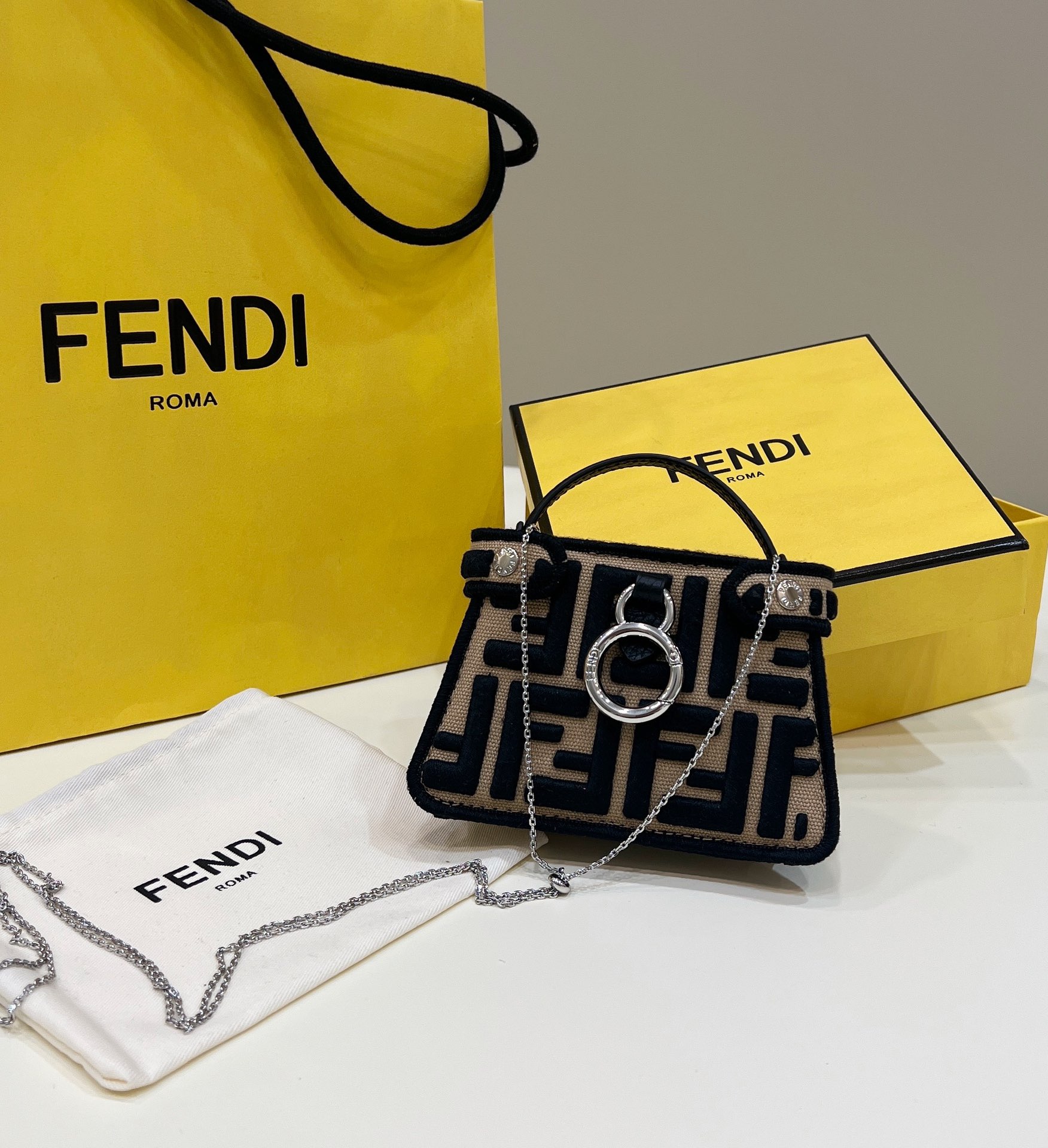 F**di peekaboo nano bag
