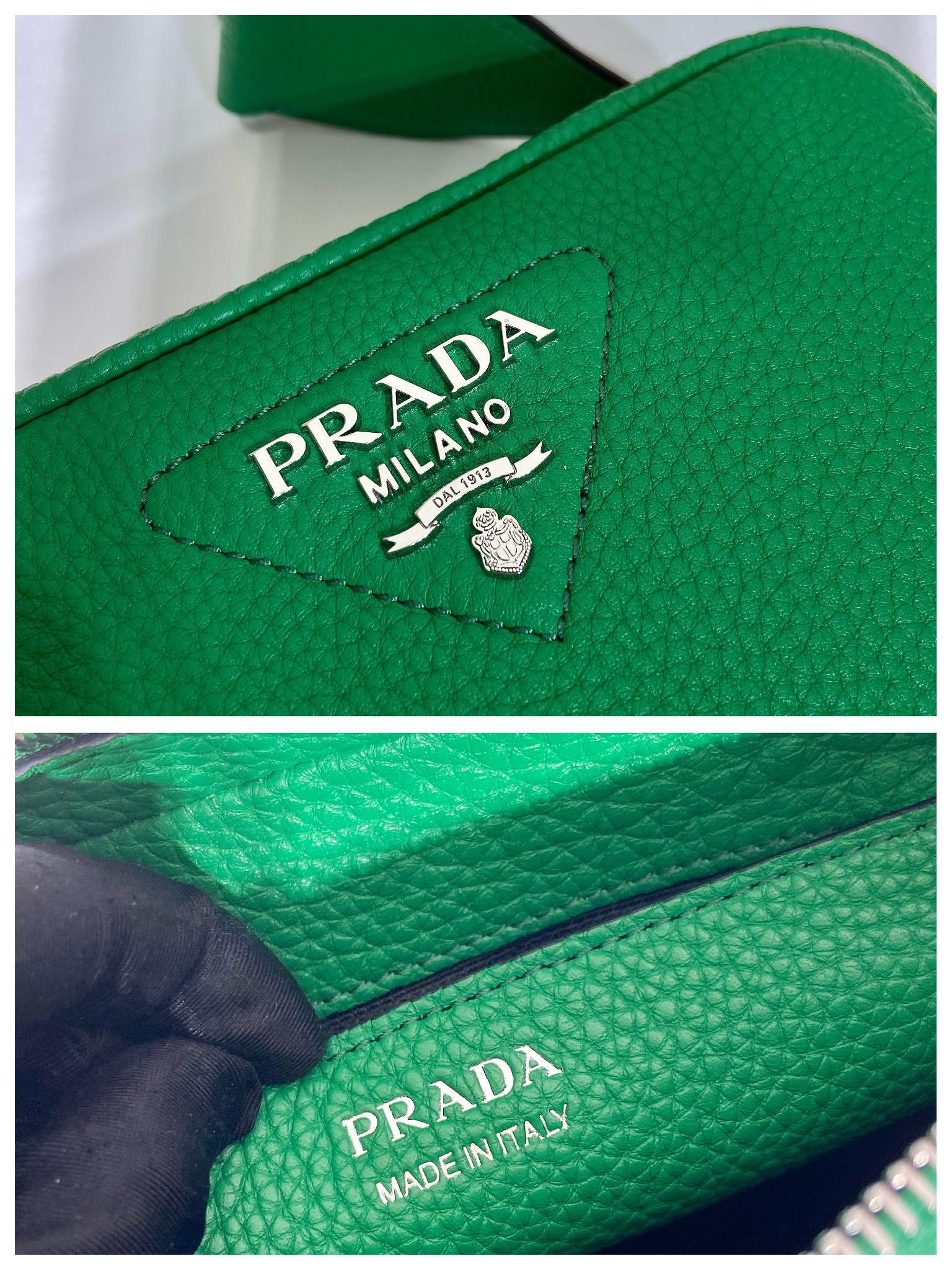 Pra*a small leather bag