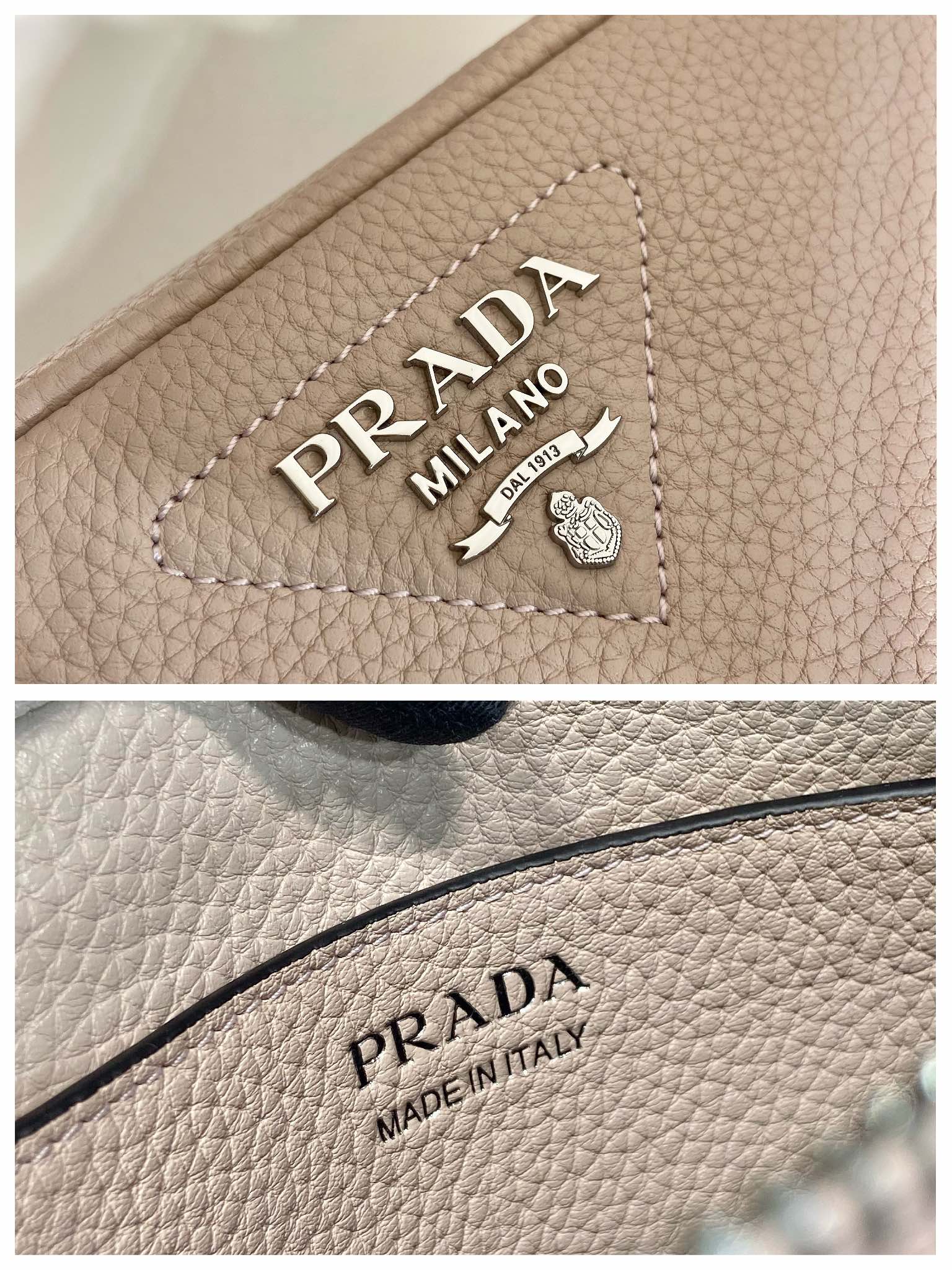 Pra*a small leather bag
