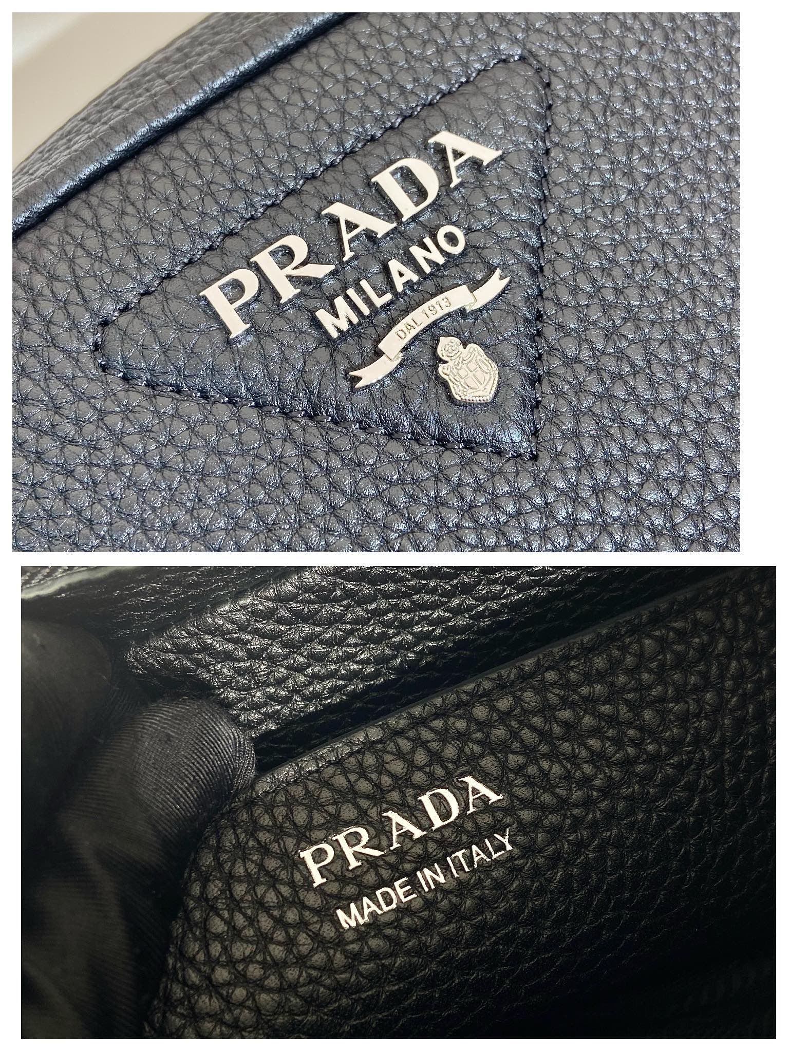 Pra*a small leather bag