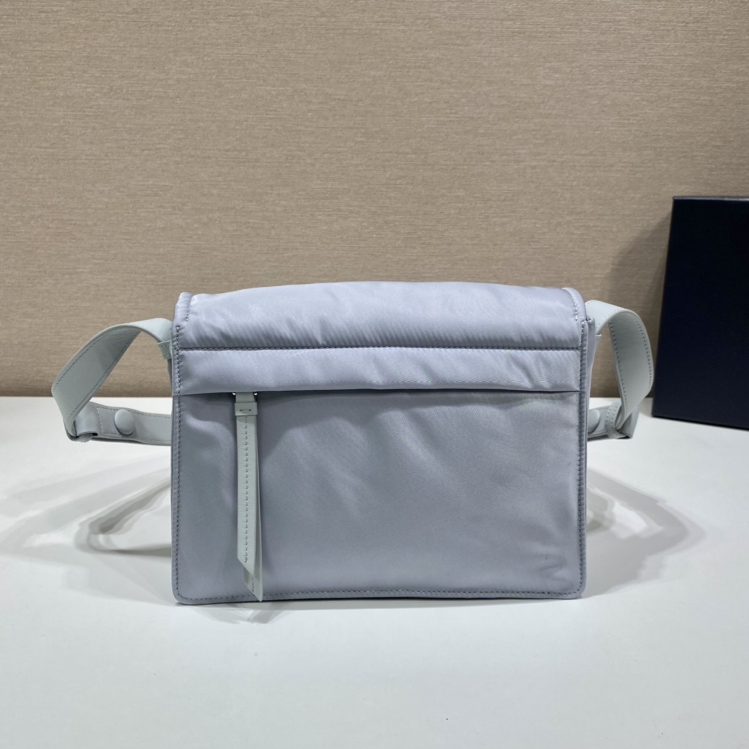 Pra*a small padded re-nylon shoulder bag