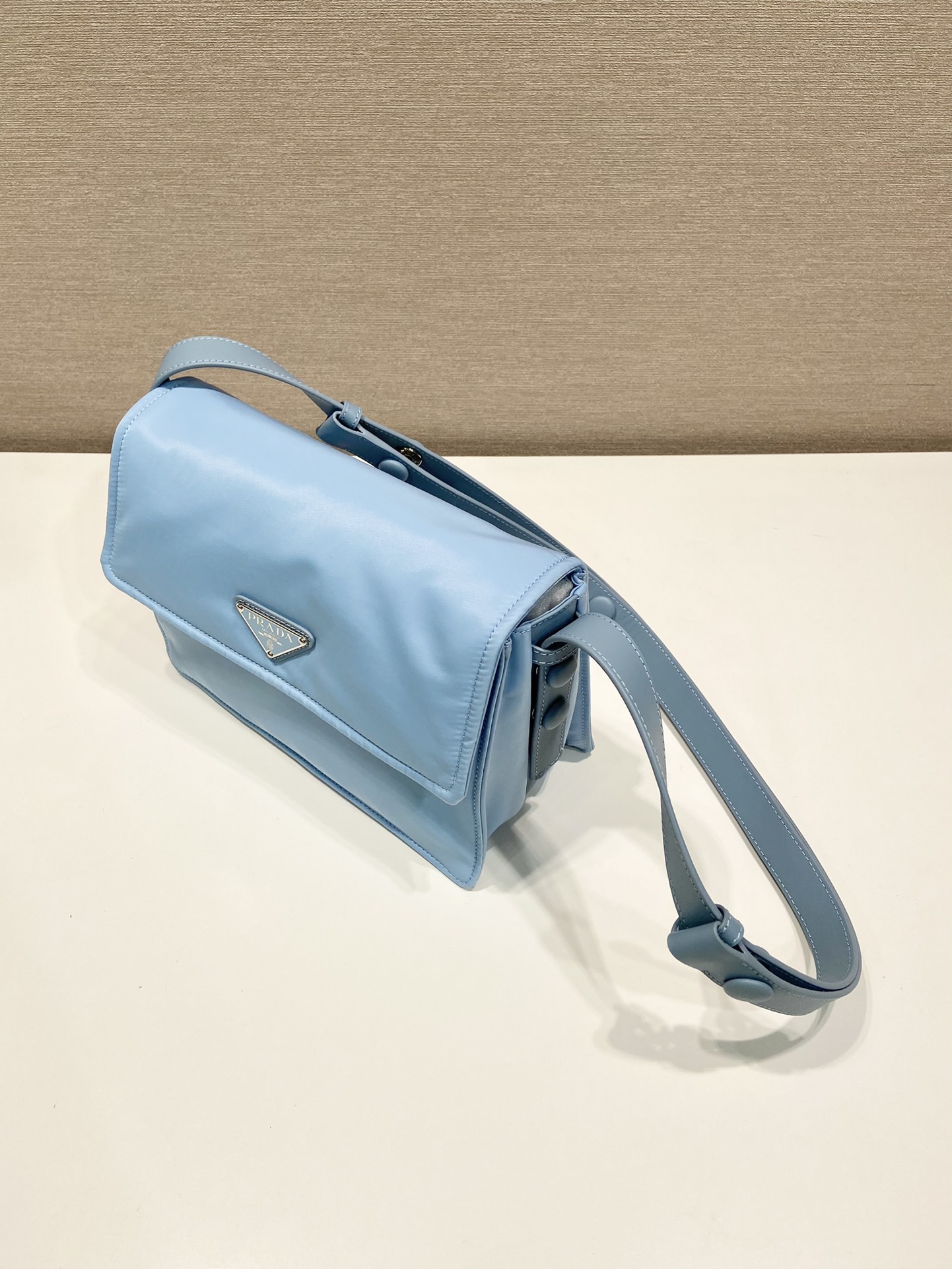 Pra*a small padded re-nylon shoulder bag