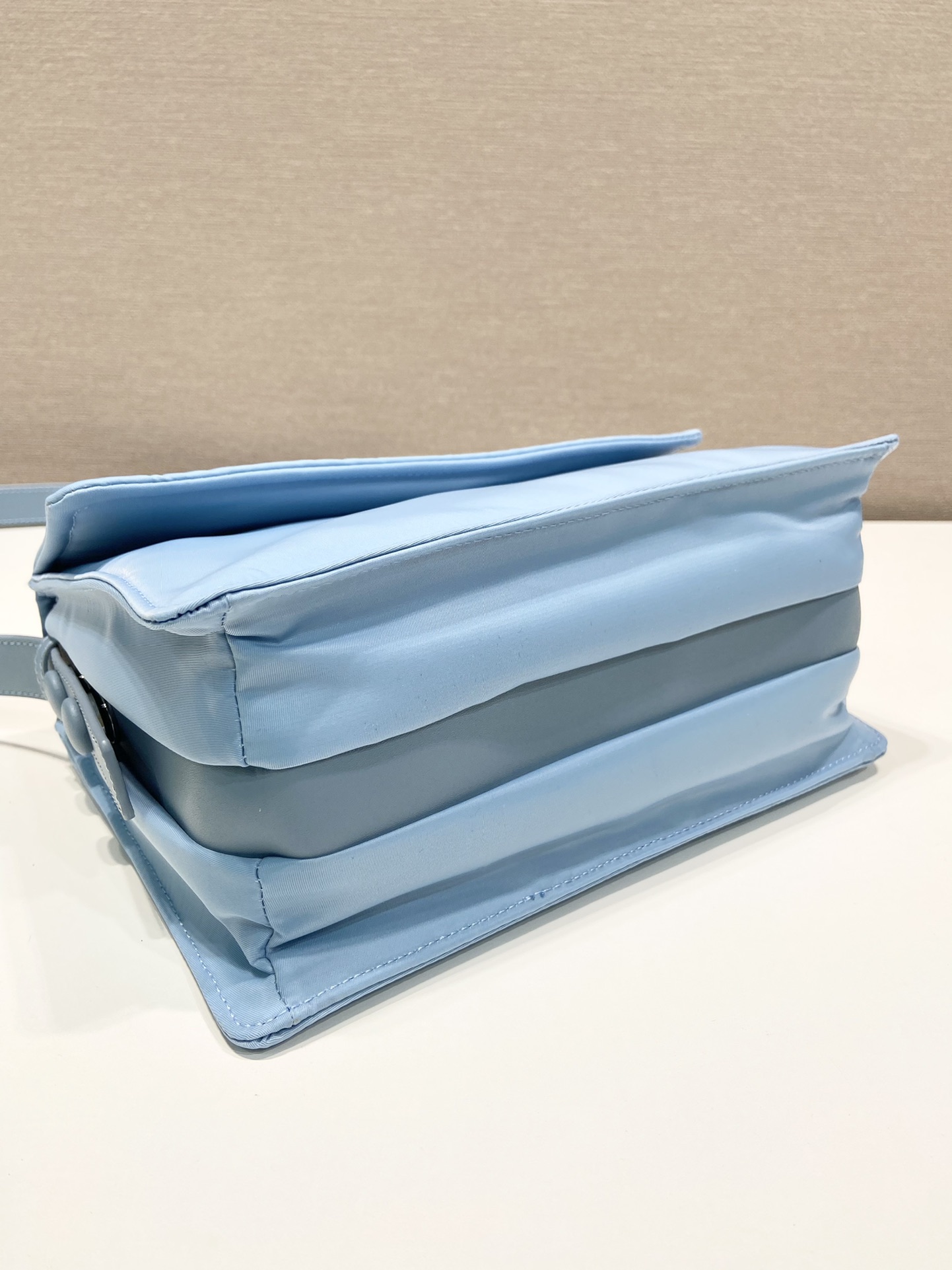 Pra*a small padded re-nylon shoulder bag