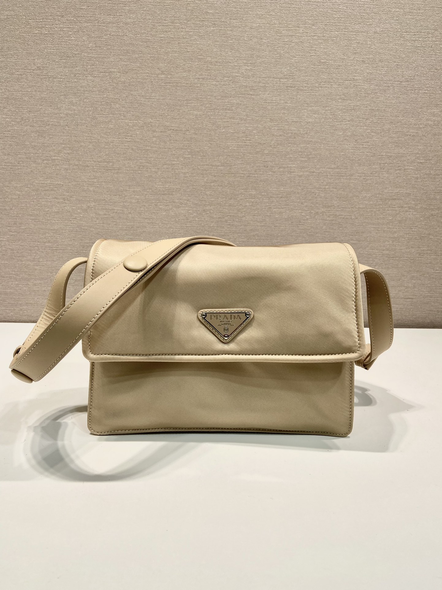 Pra*a small padded re-nylon shoulder bag